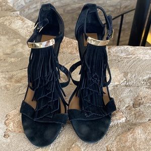 Dolce Vita Black Suede Heels -8.5